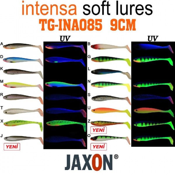 Silikon Balık Jaxon Gummy Intensa Tg-Ina085 9Cm 5 Li Pk Renk M