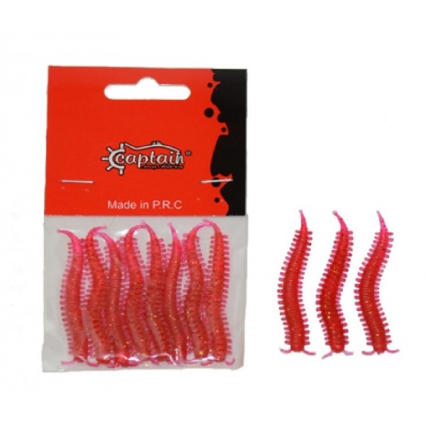 Silikon Kurt Captain Ajıbıshı 5.5Cm 8 Li Paket Renk:2