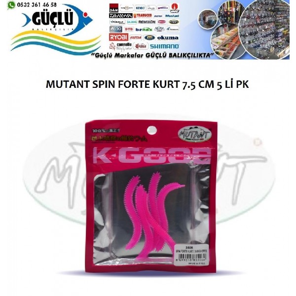 Silikon Kurt Mutant Spın Forte Kurt 7.5Cm 5 Li  Renk:02