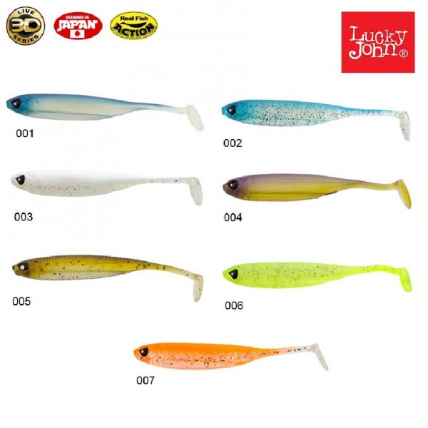 Silikon Yem Luckyjohn Makora 3D Shad 10Cm 6Lı Pk Renk:004