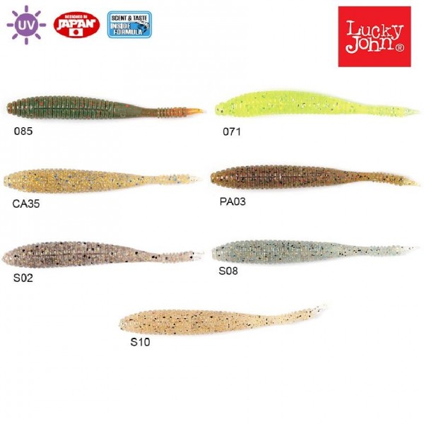 Silikon Yem Luckyjohn S-Shad 3.8’’ 9.6Cm 5’Li Pk Renk:Pa03