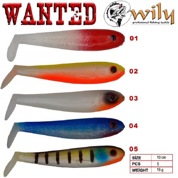 Wily Wanted Silikon Yem 10.5 Cm 15 Gr 5’Li Paket Renk:1