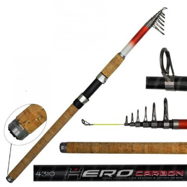 Teleskopik Olta Kamışı Portfish Hero Carbon  210Cm 40-80Gr