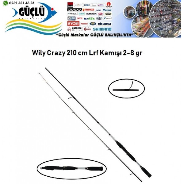 LRF Kamışı Port Fish Wily Crazy 210 cm 2-8 g Aksiyon