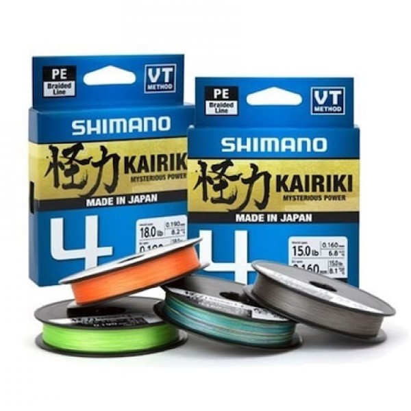 İp Misina Shimano Kairiki 4 Mantis Green (Yeşil) 0,10 300Mt  4Kat