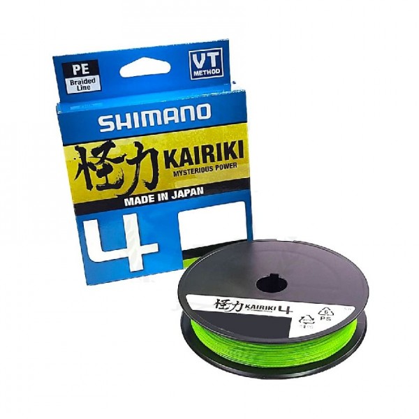 İp Misina Shimano Kairiki 4 Mantis Green (Yeşil) 0,28 150Mt  4Kat