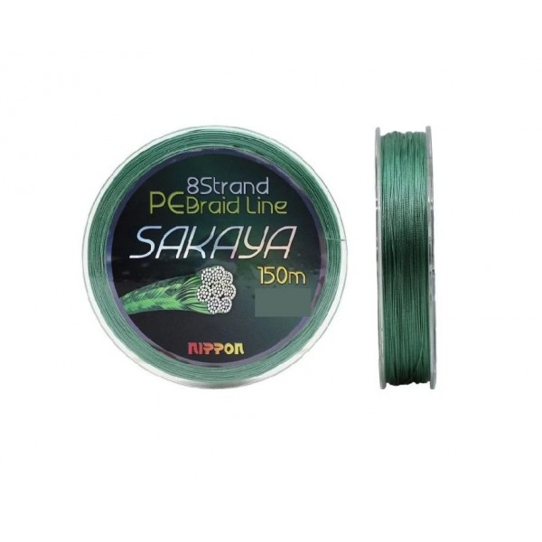 Nippon Sakaya 150 Mt İp Misina 8X D.Green Yeşil 0,10 Mm