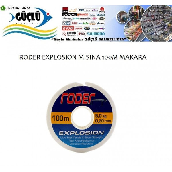 Roder Explosıon Monoflament  Misina 100Mt 0,25Mm