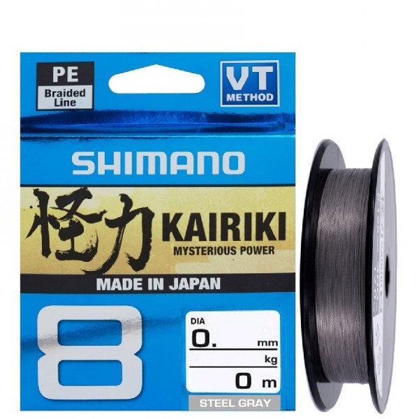 Shimano Kairiki 8 Kat İp Misina Steel Gray Gri 0,28Mm 29.3 Kg 300Mt