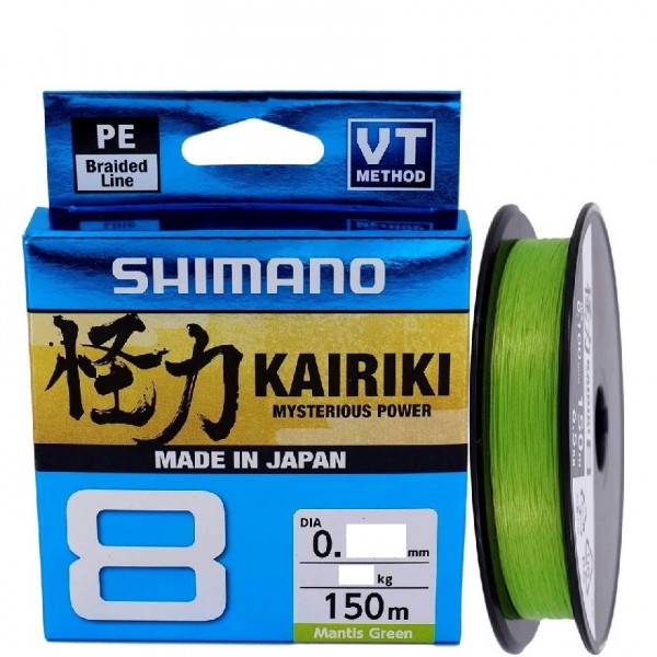 Shimano Kairiki 8 MantisGreen (Yeşil) 0,19mm 150mt 8 kat İp Misina