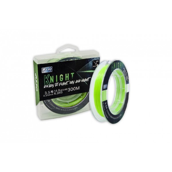 Asso Knight Surf Fc Coated Line 300Mt Uv Fluo 0,31Mm