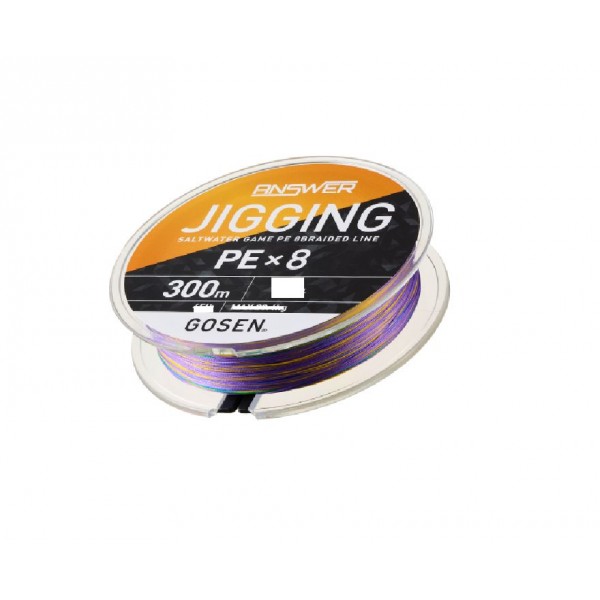 Gosen Jigging Answer Pe 1.2 Jig Ve Tai Rubber İpi 300Mt Multicolor