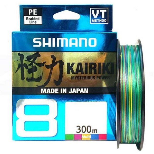 Shimano Kairiki 8 Multi Color 0,16Mm 300Mt 8Kat İp Misine