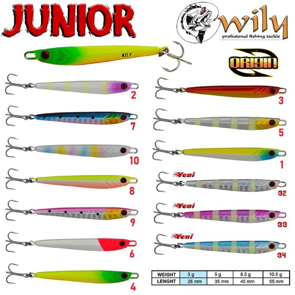 Jig Yemi Wily Junior Jig 10,5gr 5,5cm RENK:7