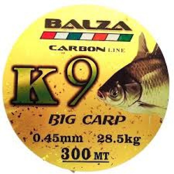 BALZA K9  CARBON LINE 300MT 0,34MM