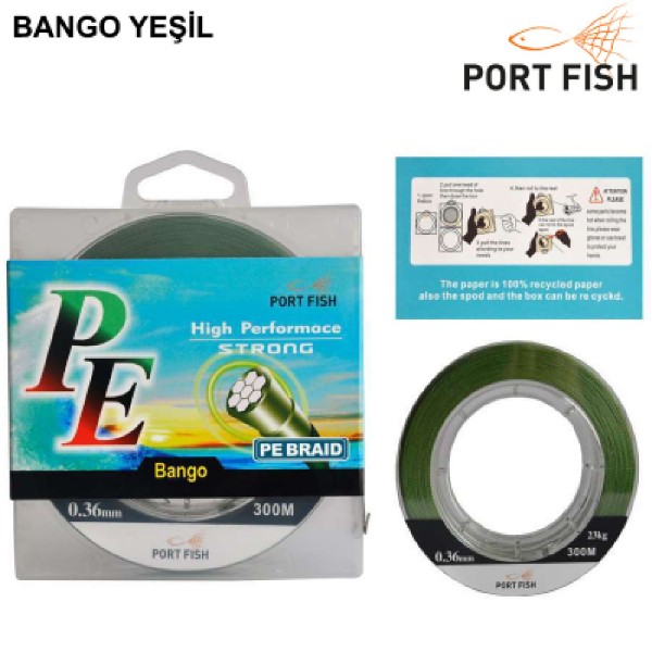 Portfish PE Bango 4 Kat İp Misina 150mt 0,28MM