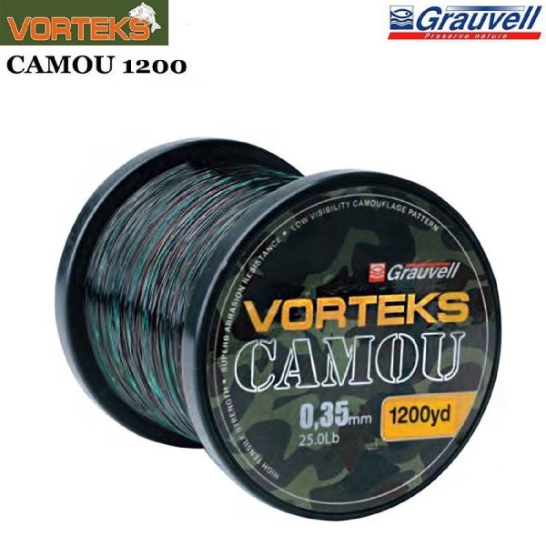 Sazan Misinası Grauvell Vorteks Camou 0,40Mm 1200Mt