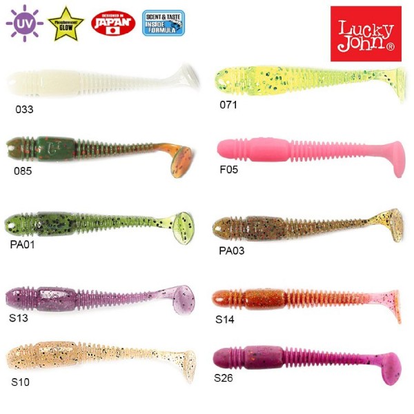 SİLİKON YEM LUCKYJOHN TİOGA 2’’ 5.08CM 10’LU PK RENK:033