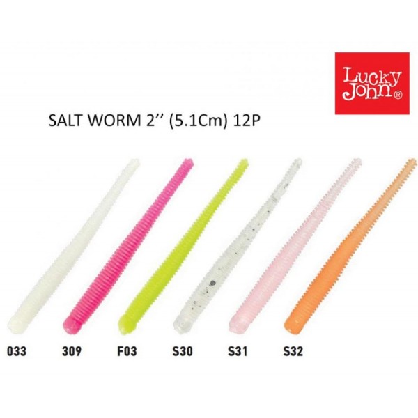 Lrf Silikonu Lucky John Saltworm 5.1Cm 12’Li Pk Renk:S30