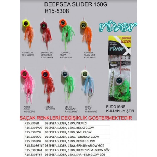 Derin Su Jig Yemi River Deepsea Slider 150Gr Renk 08Pg