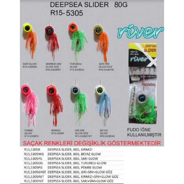 Derin Su Jig Yemi River Deepsea Slider 80Gr Renk: 05R