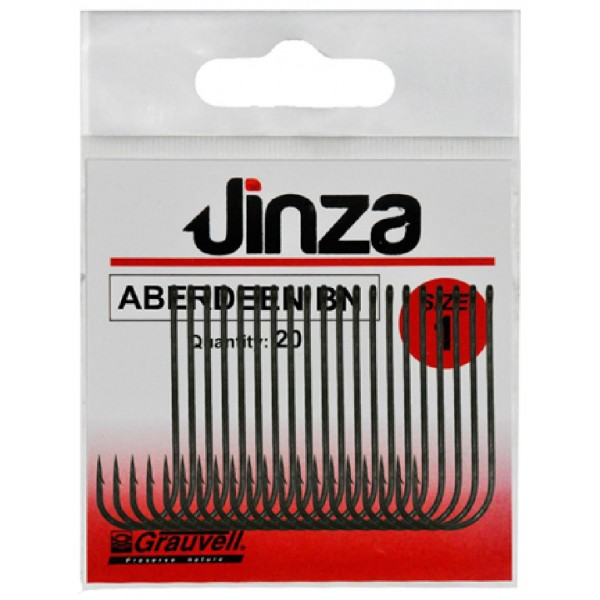 Jinza 57080 Aberdeen Bn Siyah Olta İğnesi 6 No 20’Li Paket