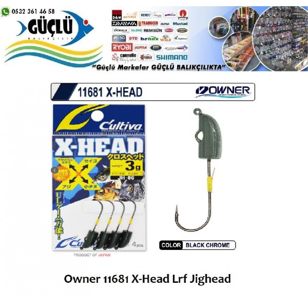 Lrf Jighead Owner 11681 X-Head Lrf Jighead 1Gr