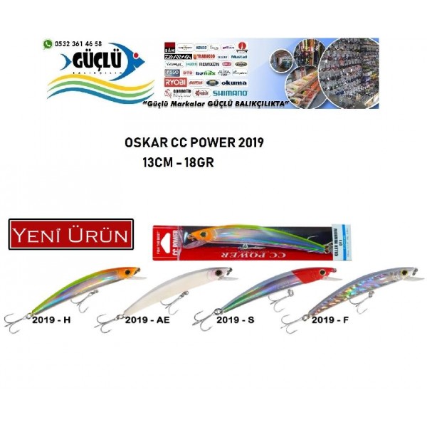 Maket Balık Oskar Cc Power 2019 Seri 13 Cm 18 Gr Renk:2019F