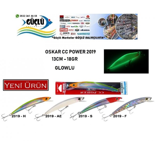 Maket Balık Oskar Cc Power Glow 2019 Seri 13 Cm 18 Gr Renk:2019H