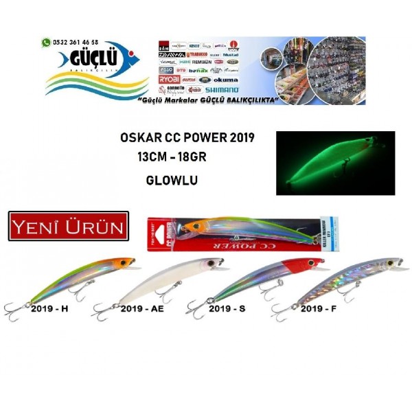 Maket Balık Oskar Cc Power Glow 2019 Seri 13 Cm 18 Gr Renk 2019S