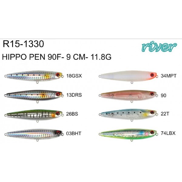 Maket Balık River Hıppo Pen 90F 9Cm 11Gr Renk:26Bs