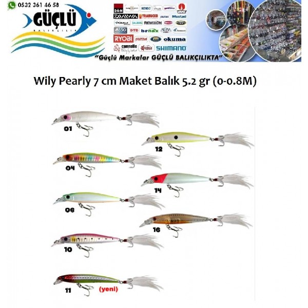 Maket Balık Wıly Pearl 7Cm 5,2 Gr Renk 01