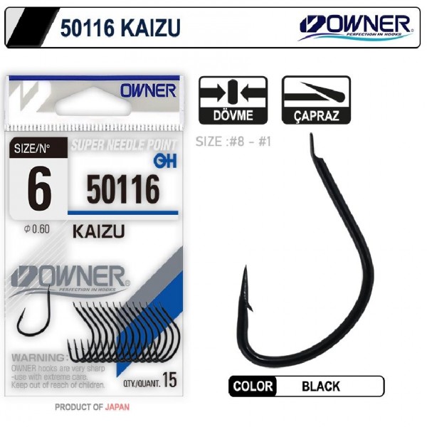 Owner 50116 Kaizu Black İğne No:2