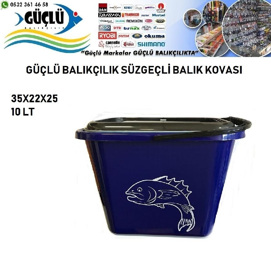 Süzgeçli%20Balık%20Kovası%2010Lt