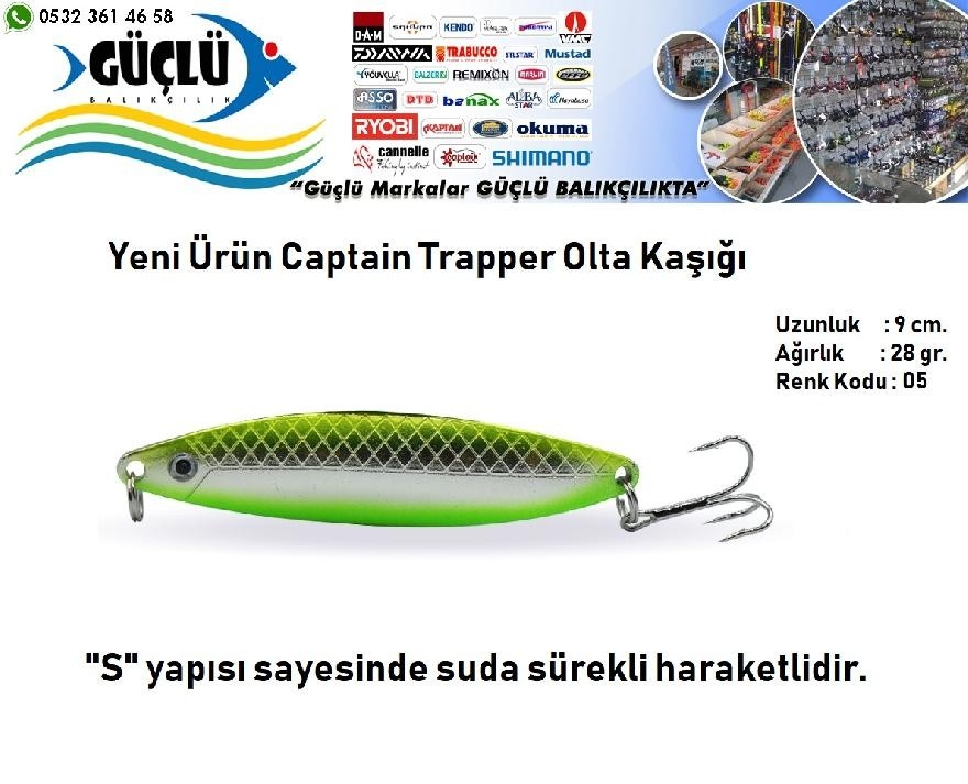 Trapper%20Kaşık%20Captain%2028Gr%209Cm%20Renk:05