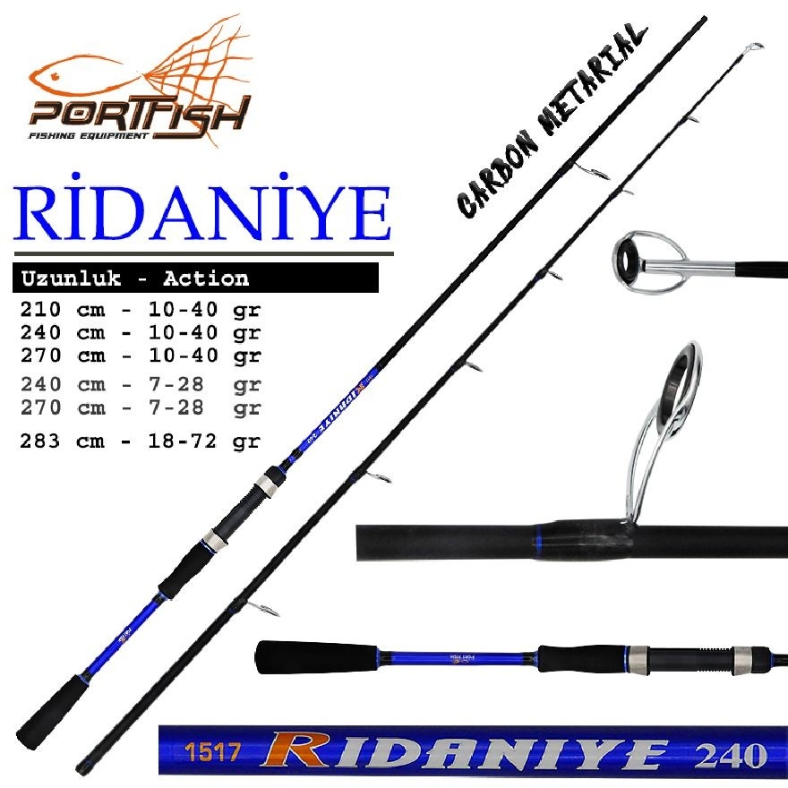 Spin%20Kamışı%20Portfish%20Ridaniye%20Spin%20240%20Cm%20Olta%20Kamışı%202P%2010-40Gr