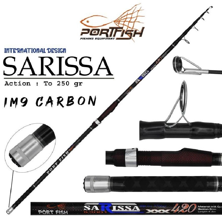 Surf%20Kamışı%20Portfish%20Sarissa%20Surf%20Carbon%20Olta%20Kamışı%20450%20Cm%20250%20G