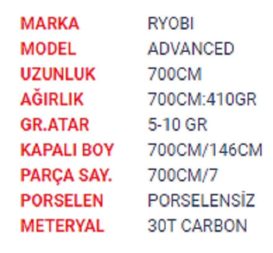 Ryobı%20Advanced%20700%20Cm%20Halkasız%20Göl%20Kamışı