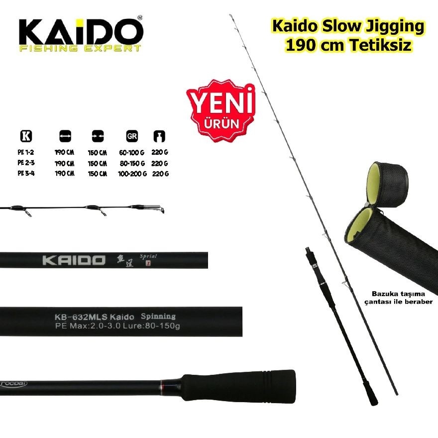 Kaido%20Slow%20Jig%20Kamışı%20190%20Cm%20100-200Gr%20Pe%203-4%20Tetiksiz