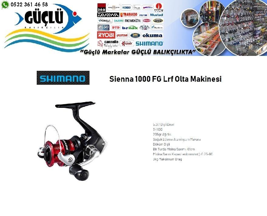 Shimano%20Sienna%201000%20Fg%20Lrf%20Olta%20Makinesi