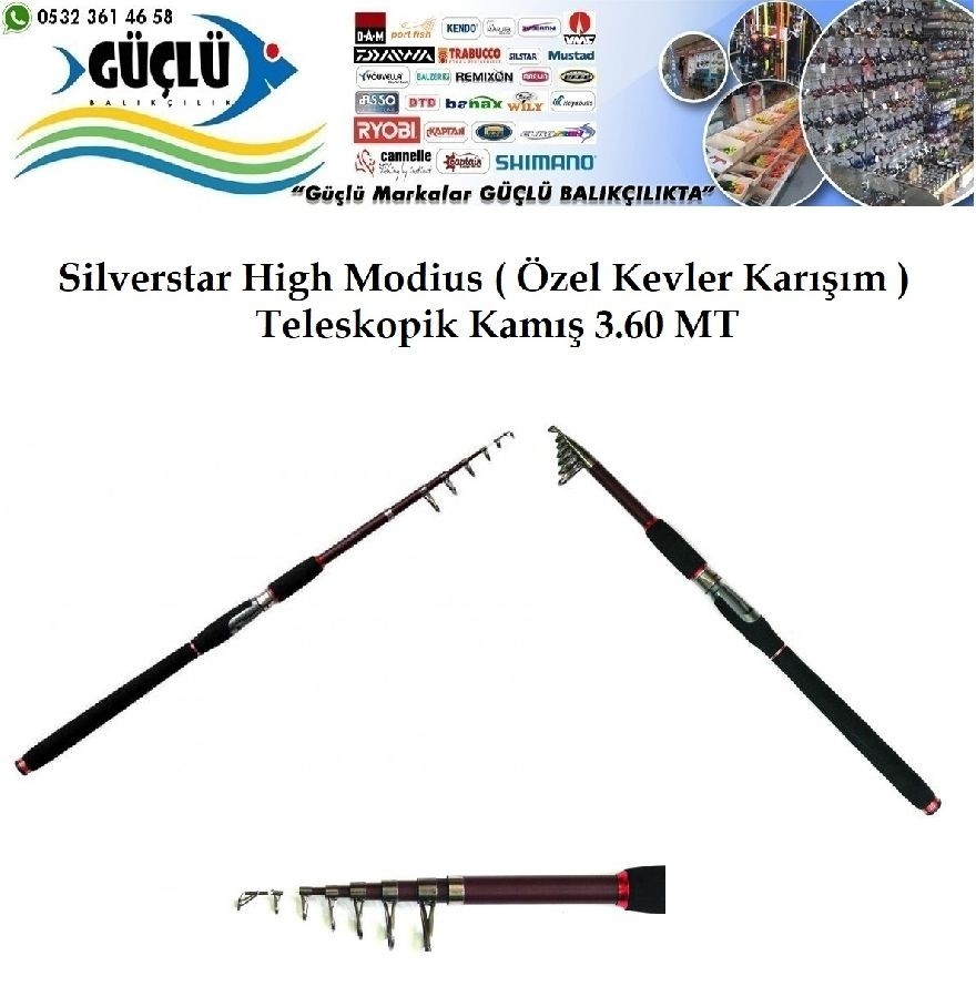 Silverstar%20Hıgh%20Modıus%20360%20Teleskopik%20Olta%20Kamışı%20Kalite