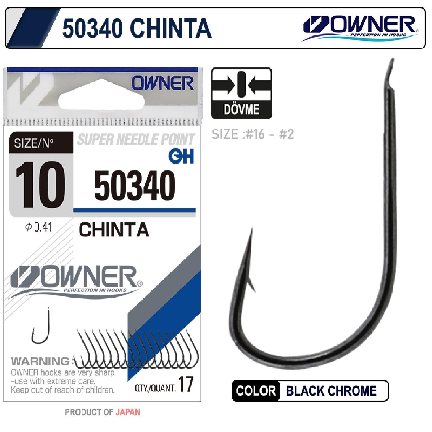 Owner%2050340%20Chinta%20Gun%20Black%20Chrome%20Olta%20İğnesi%20No:10