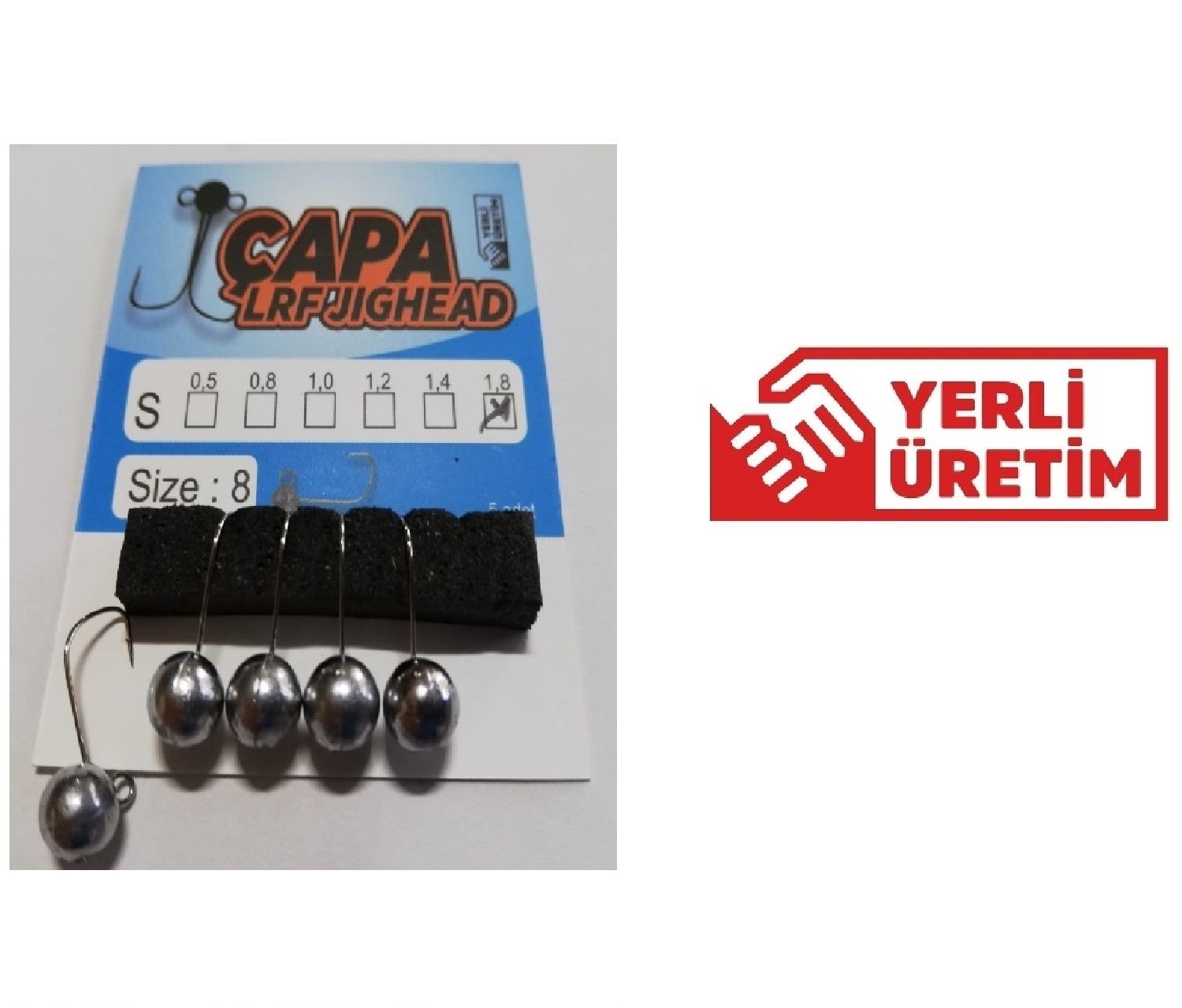 Çapa%20Jig%20Head%20Yerli%20Üretim%205’Li%20Paket%200,5Gr