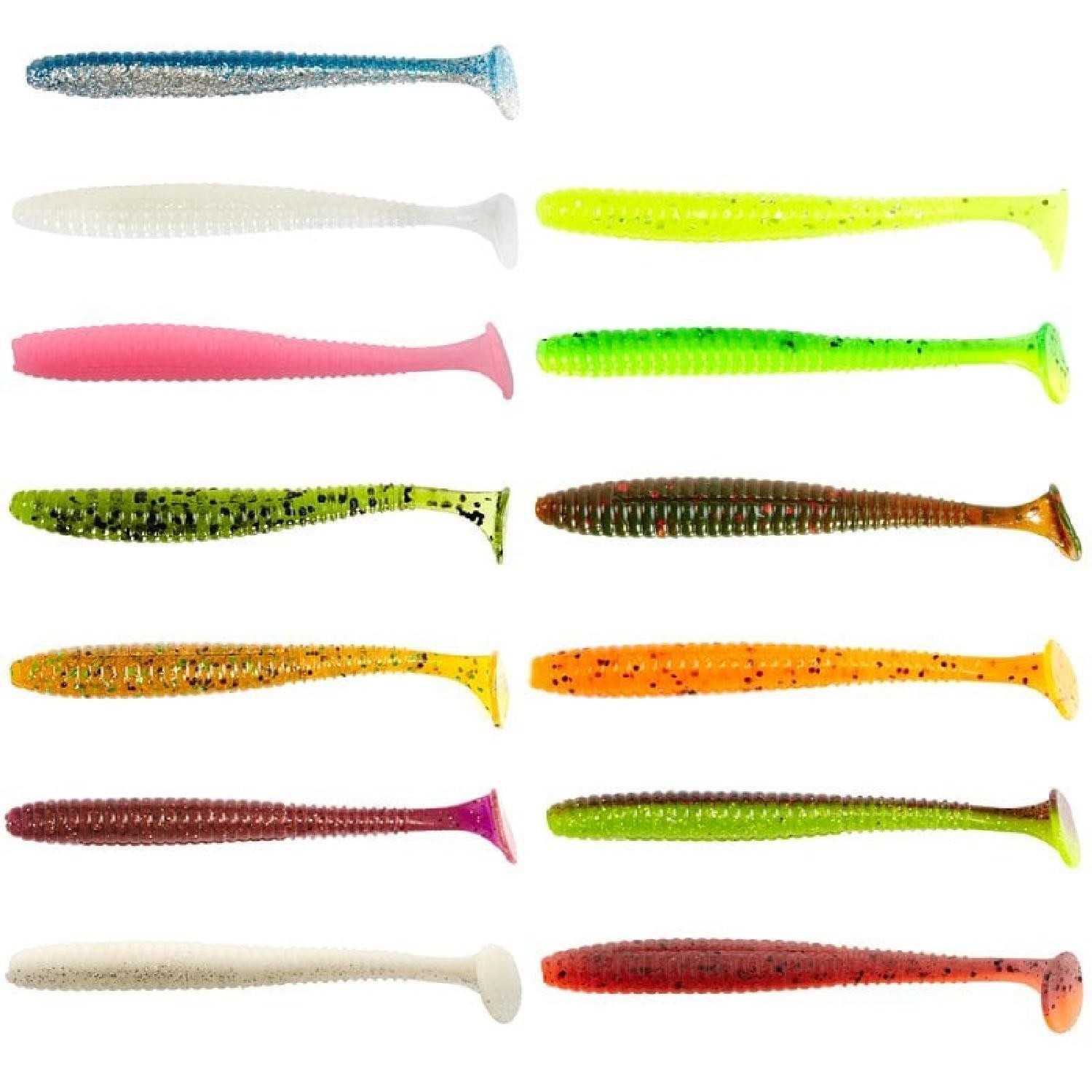 Silikon%20Yem%20Luckyjohn%20S-Shad%203.8’’%209.6Cm%205’Li%20Pk%20Renk:T47