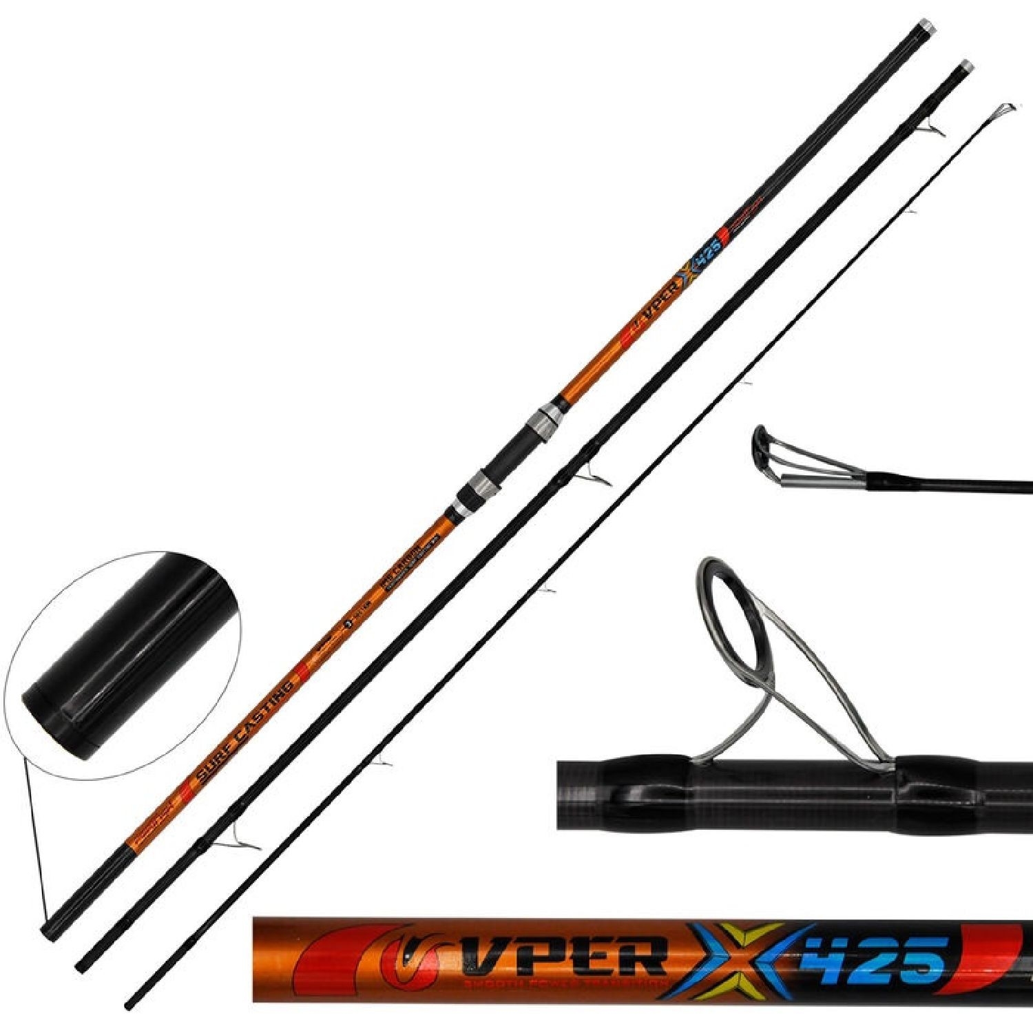 Portfish%20Vper%20425cm%20300gr%203Parça%20IM6%20Karbon%20Surf%20Kamış