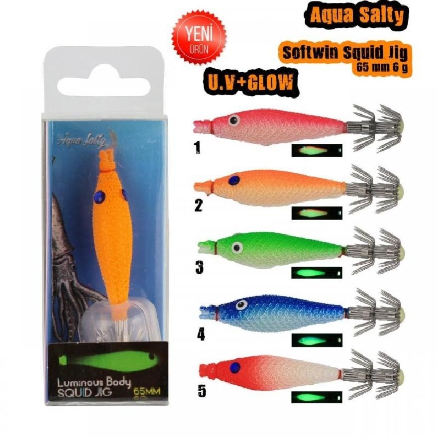 Aquasalty%20Softwin%20Squid%20Jig%20Kalamar%20Zokası%2065Mm%206Gr%20Renk:2