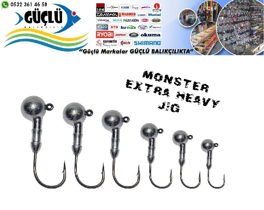 Jig%20Head%20Extra%20Heavy%203/0%20No%2013Kg%20Çekerli%2021Gr%203’Lü%20Paket