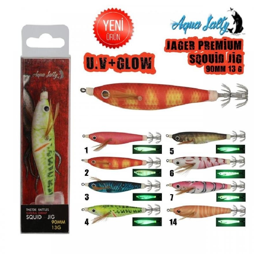 Kalamar%20Zokası%20Aquasalty%20Jager%20Squid%20Jig%2090Mm%2013Gr%20Renk:1