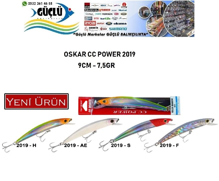 Maket%20Balık%20Oskar%20Cc%20Power%202019%20Seri%209%20Cm%207,5%20Gr%20Renk:2019F