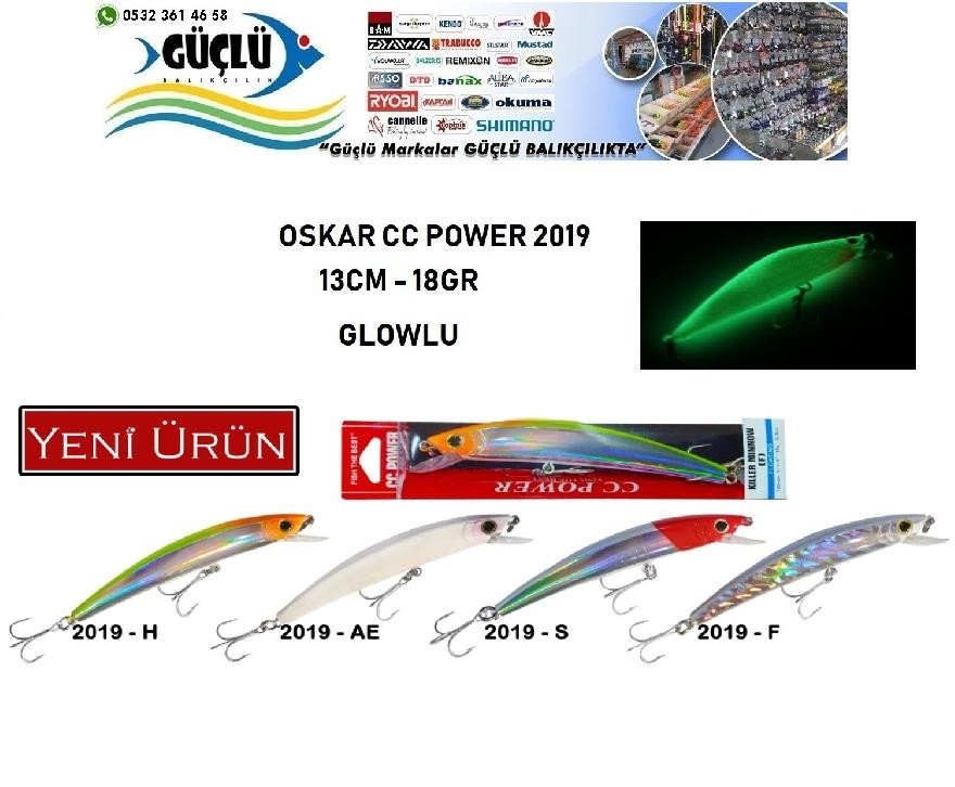 Maket%20Balık%20Oskar%20Cc%20Power%20Glow%202019%20Seri%2013%20Cm%2018%20Gr%20Renk:2019S